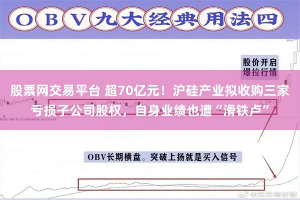 股票网交易平台 超70亿元！沪硅产业拟收购三家亏损子公司股权，自身业绩也遭“滑铁卢”