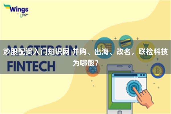 炒股配资入门知识网 并购、出海、改名，联检科技为哪般？