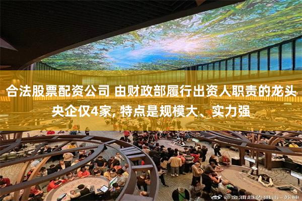 合法股票配资公司 由财政部履行出资人职责的龙头央企仅4家, 特点是规模大、实力强