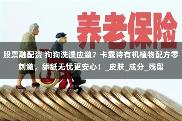 股票融配资 狗狗洗澡应激？卡露诗有机植物配方零刺激，舔舐无忧更安心！_皮肤_成分_残留